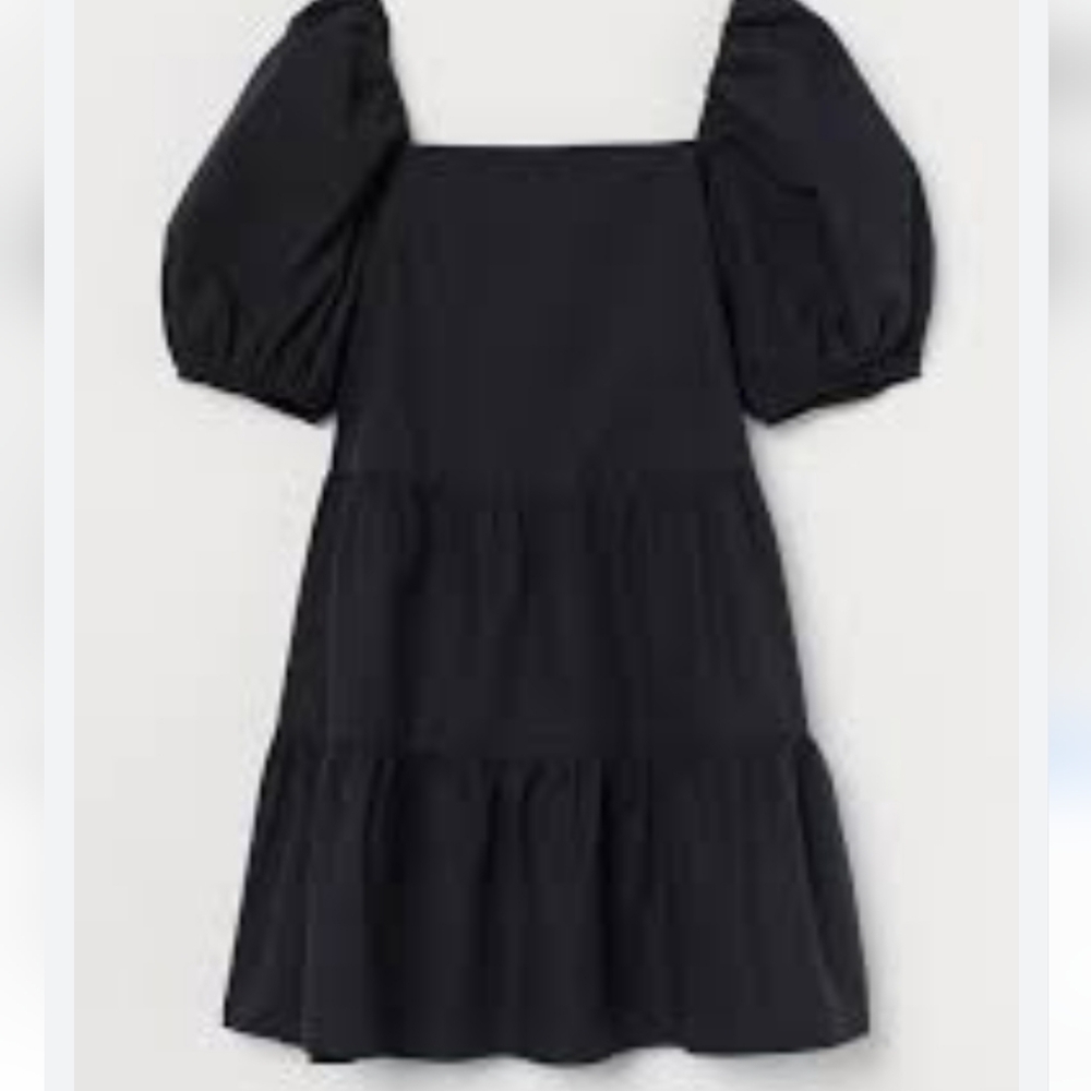 H&M Women's Black Puffed Sleeve Dress Size XS